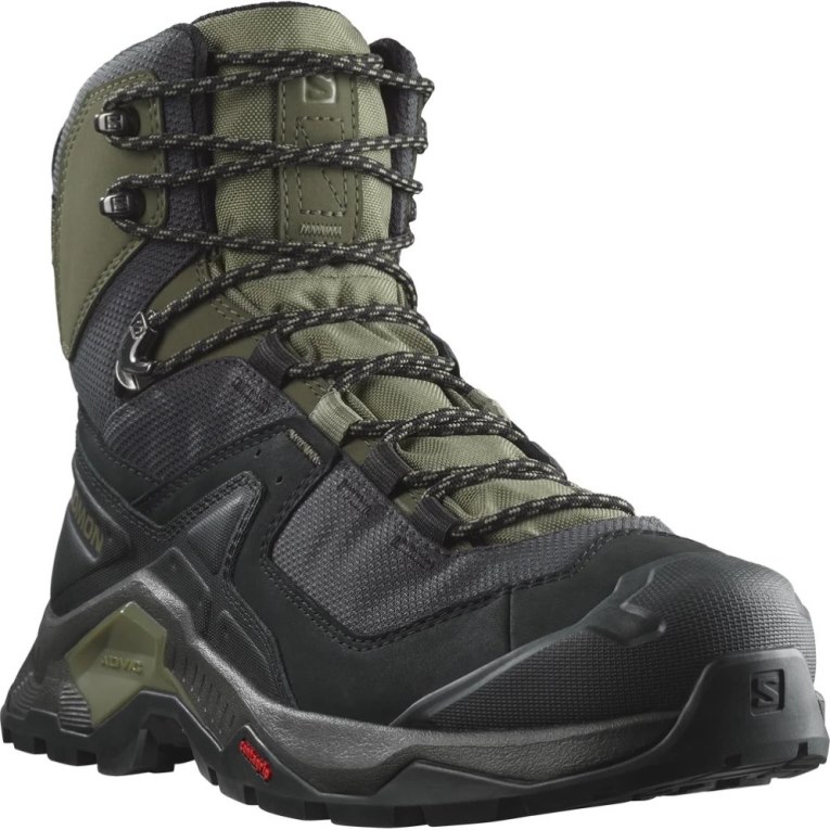 Botas Montaña Salomon Quest Element GTX Hombre Negros Verde Oliva | MX ONUC243